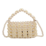 French Pearl Beaded Evening Clutch – Women’s Sweet Crossbody Bag for Weddings, Parties & Elegant Events