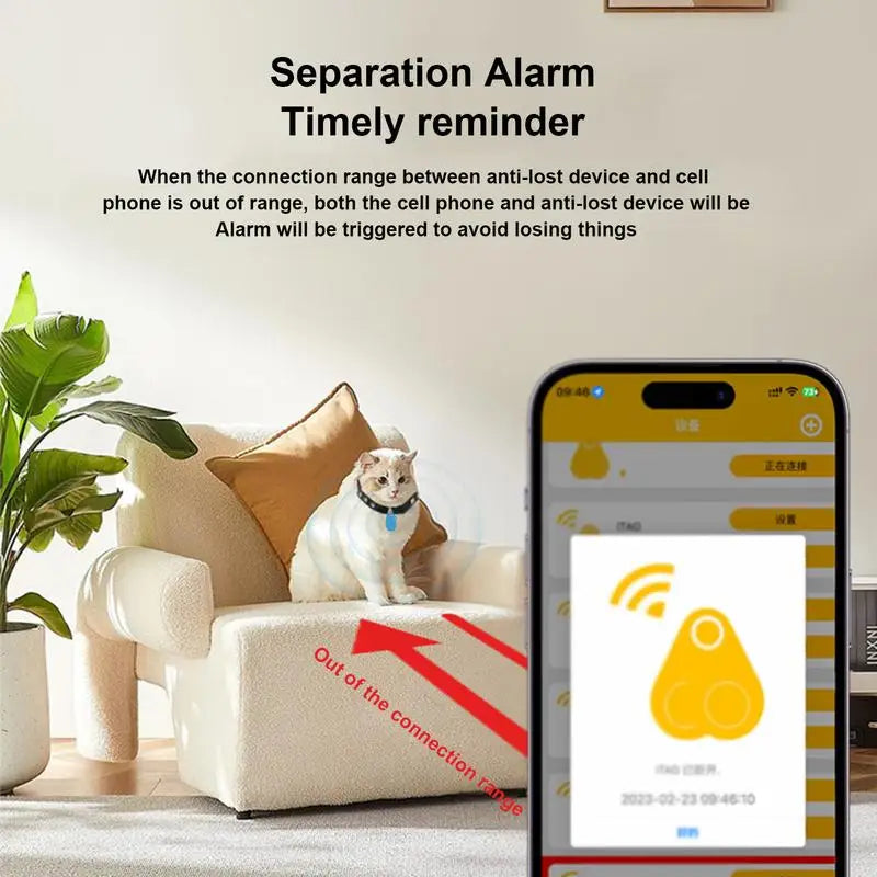 Mini GPS Wireless Key Finder – Smart Pet & Child Anti-Lost Locator with Alarm for Bags, Keys & Wallets