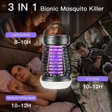 Portable Bug Zapper – Rechargeable Wireless Mosquito Killer with Built-in Light & 2000mAh Battery for Outdoor Adventures, Garden & Yard