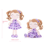 30cm Plush Baby Doll – Curly Hair Stuffed Fruit Toy in Grape Design, Soft Plush Doll for Kids’ Christmas & Birthday Gifts