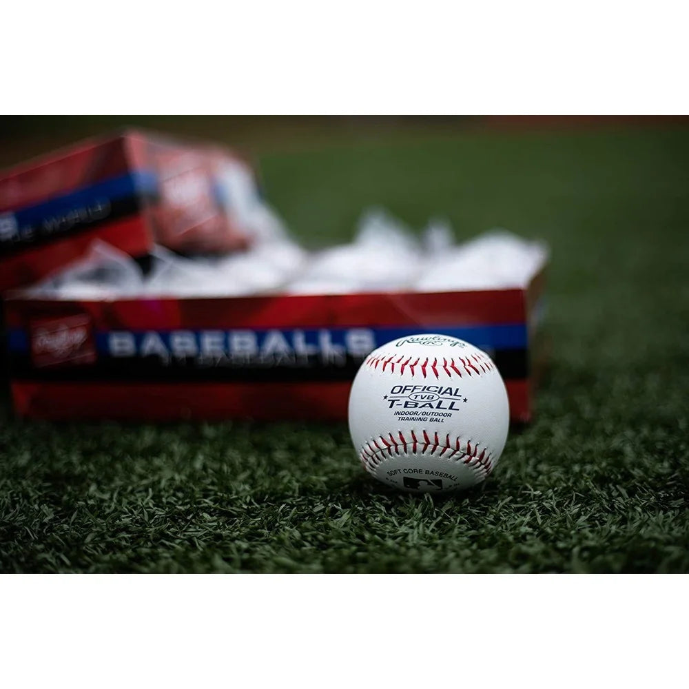 Youth T‑Ball Training Balls – 6‑Pack Soft Sponge‑Rubber Practice Set