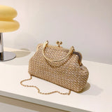 Chain Top Handle Bag – Clip Weaving Under-Arm Shoulder Bag, Elegant Handmade Street Travel Fashion