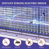 3200 V Electric Bug Zapper – Indoor Mosquito & Insect Killer with Hanging Chain & Removable Tray