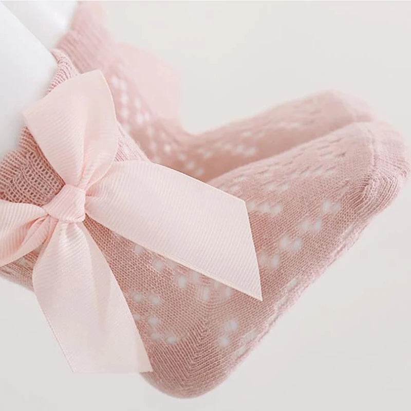 Cute Baby Girls’ Lace Ruffle Socks – Non-Slip Grip Infant & Toddler Socks for Parties, Birthdays & Photoshoots