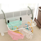 Portable Balcony Clothes Airer – Foldable Extendible Laundry Dryer Rack for Clothes, Nappies & Shoes (Indoor/Outdoor)