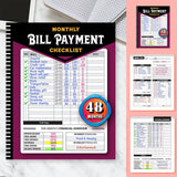 Monthly Bill Organizer – Budgeting & Payment Tracking Notebook for Financial Planning 📒