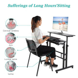 Adjustable PC Desk – Multi-Purpose Height Adjustable Laptop & Computer Table for Home, Office & Study Use