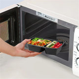 20PCS Disposable Two-Compartment Lunch Boxes – Stackable Microwave-Safe Food Containers