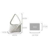 Quilted Top-Handle Bubble Bag – Large Capacity Cotton-Padded Winter Messenger Handbag for Women & Girls