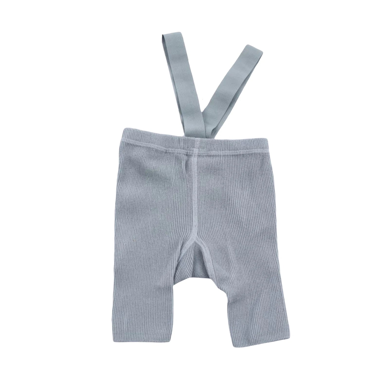 Infant Solid Color Suspender Tights – High Waist Knitted Leggings for Baby Boys & Girls, Stylish Toddler Outfit