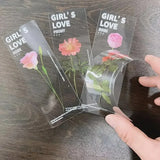 5-Piece Flower Series PVC Bookmarks – Cute Page Markers for Books & School Supplies