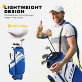 15-Way Cart Golf Bag – Organizer Divider Top, Grab Handles & Rain Cover