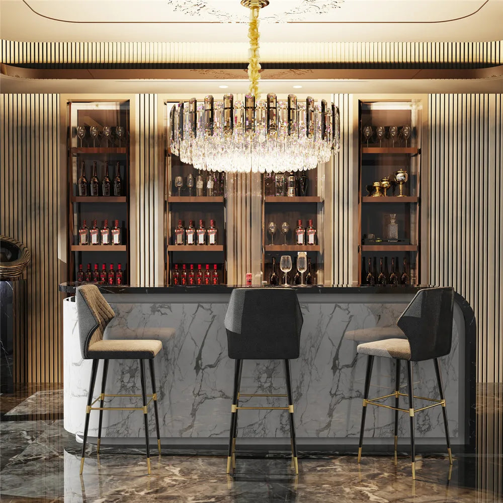 Luvodi 80cm Round Crystal Chandelier – Super Bright Pendant Ceiling Light for Home & Hotel Décor