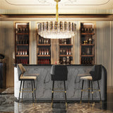 Luvodi 80cm Round Crystal Chandelier – Super Bright Pendant Ceiling Light for Home & Hotel Décor
