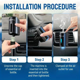 Smart car aromatherapy diffuser – three-mode adjustable essential oil humidifier & fragrance air freshener for vehicles