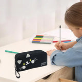 Cat Pattern Pencil Holder Case – Large Capacity Pen Pouch for School Stationery, Makeup & Cosmetic Organization