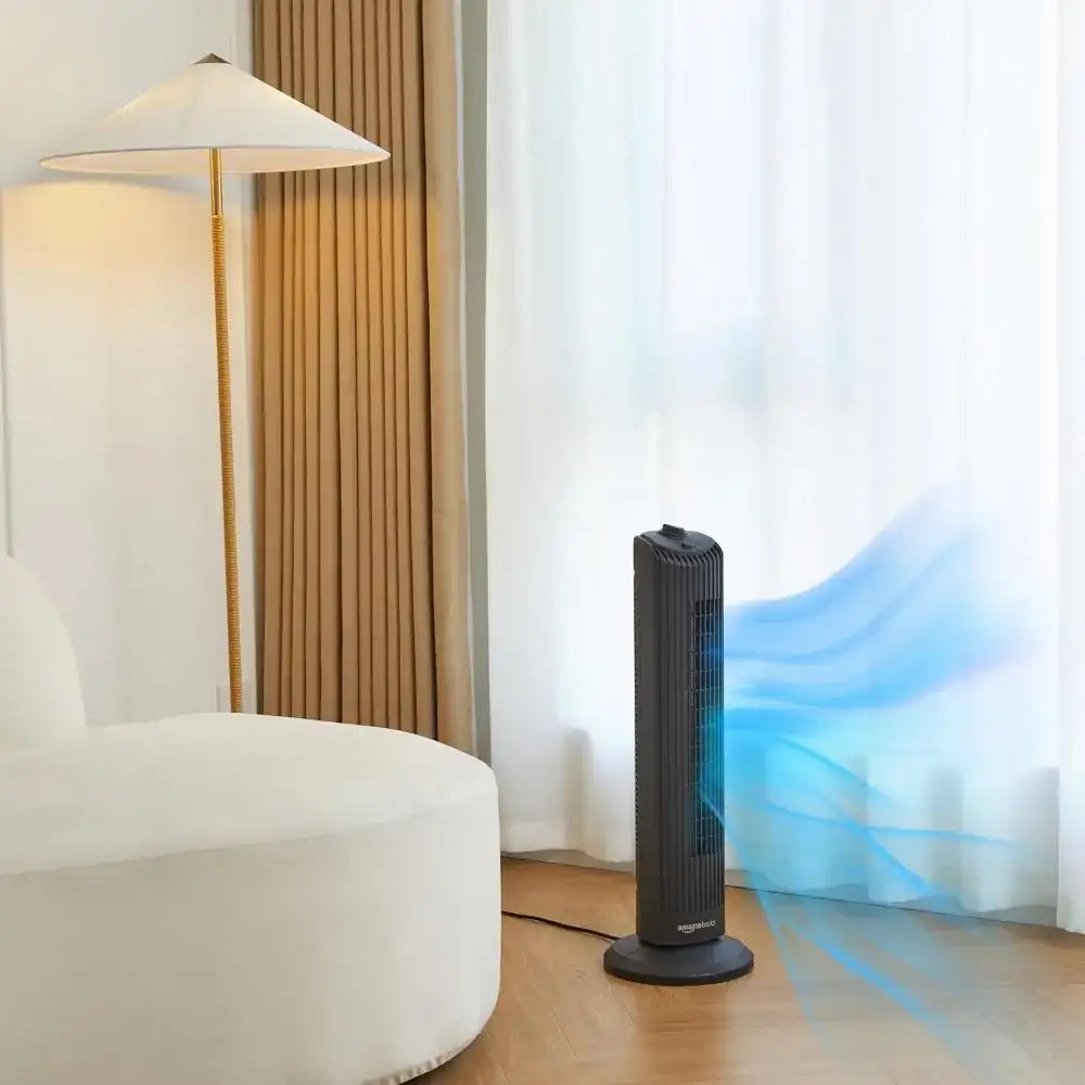 28'' Oscillating Tower Fan - Quiet, 3 Speed Cooling for Home & Office