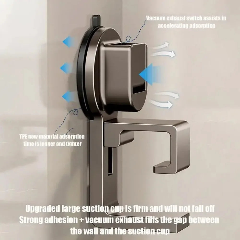 Water-Proof Suction Cup Hooks – No Drill, Reusable Wall Mount for Kitchen & Bathroom