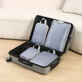 4-Piece Compression Packing Cube Bag Set – Travel & Luggage Storage Organisers with Shoe Bag, Waterproof Mesh & Zipper