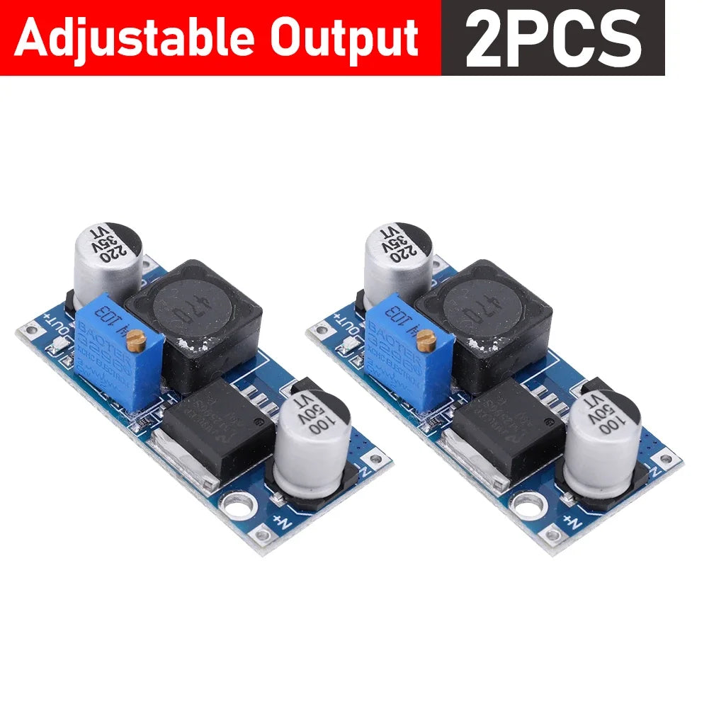 LM2596 DC-DC Step-Down Power Supply Module – Adjustable Voltage Regulator 3A Output for Arduino, 24V/12V/5V/3V Electronics Projects (1–10PCS)