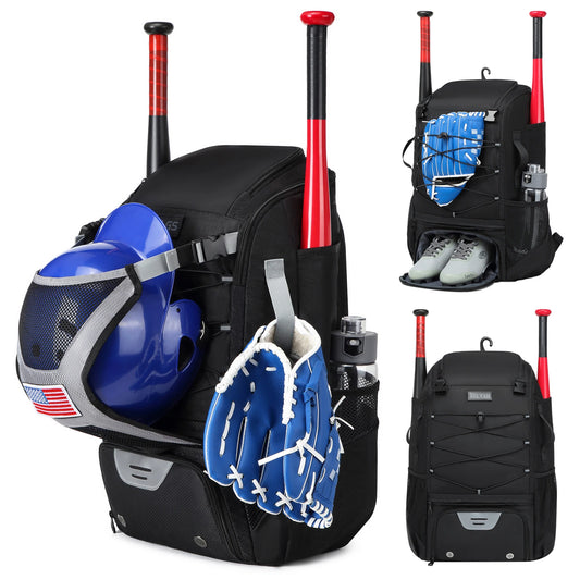 Baseball Equipment Bag – Large-Capacity Baseball Backpack with Shoe Compartment & Bat Sleeve