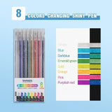 Glitter Gel Pen Set – 8/12/18 Color Options, 1.0 mm Smooth Writing & DIY Stationery Gift ✨