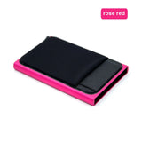 Slim Aluminum RFID Wallet – Automatic Pop-Up Credit Card Holder with Elastic Back Pouch 💳⚡