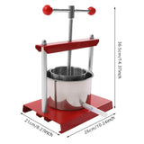 0.8 Gallon Stainless Steel Manual Press – Cheese, Herb, Fruit & Wine Press Machine for Juice, Vegetables & Olive Oil Extraction