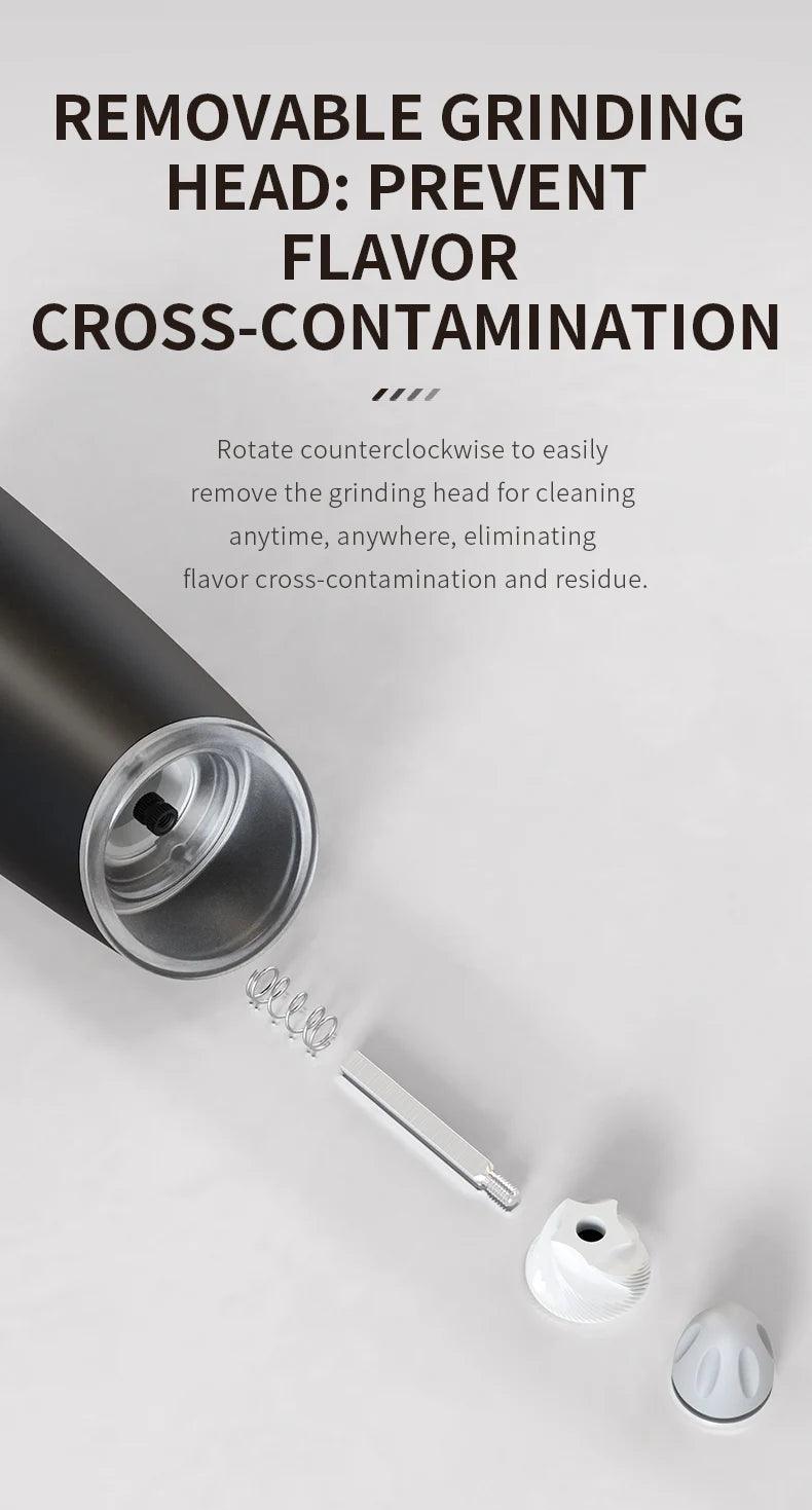 Electric Salt and Pepper Grinder Set – Battery Powered with LED Light, 1/2pcs - PulinGO