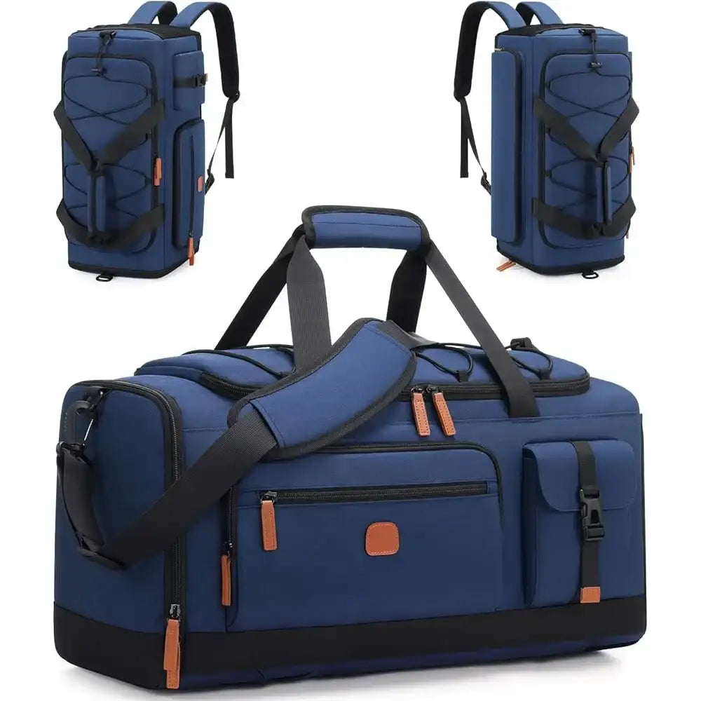 Versatile 3-in-1 Gym Duffel Bag with Shoe & Laptop Compartment – Anti-Theft Carry-On Travel Backpack