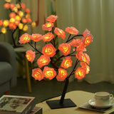 LED Rose Tree Lights – 24 LEDs USB Operated Table Lamp, Romantic Atmosphere Lighting for Wedding, Party, Birthday & Home Decoration