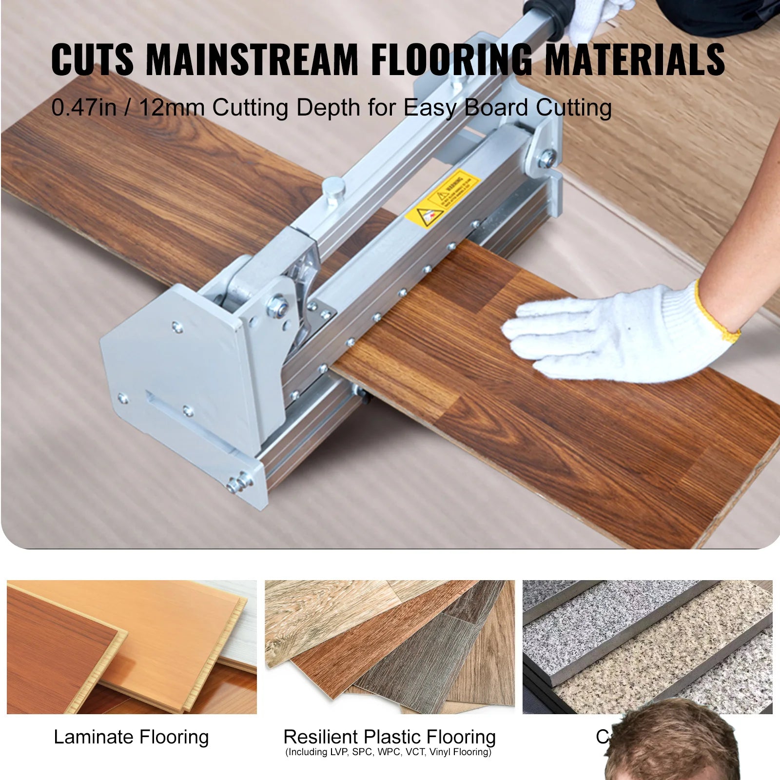 VEVOR 13-Inch Floor Cutter – Effortless Vinyl Plank, Laminate & Hardwood Siding Cutting Tool ⚒️🏠