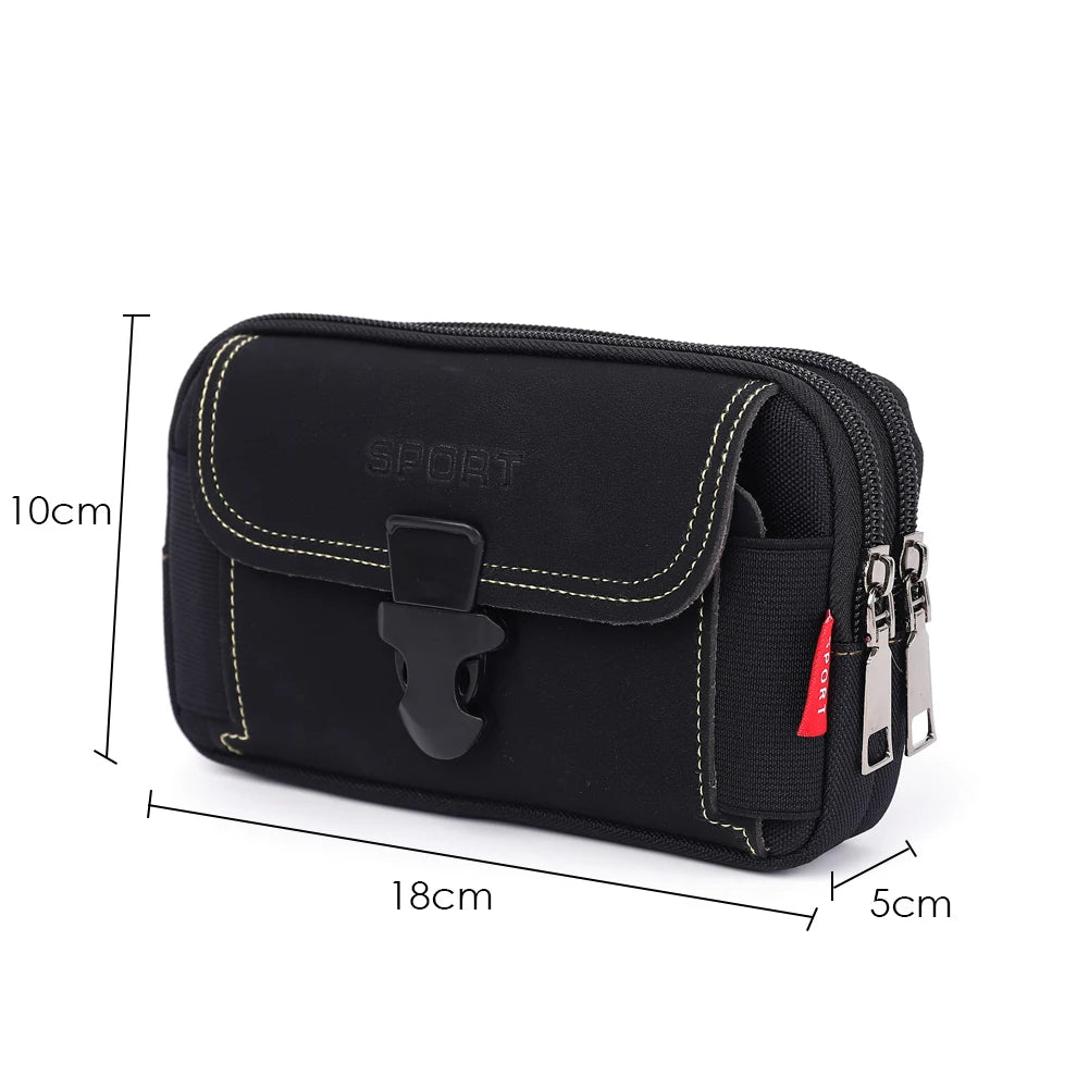 EDC Tactical MOLLE Waist Bag – Outdoor Fanny Pack & Phone Pouch | Belt-Mounted MOLLE Coin Purse for Camping & Hiking
