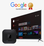 IoTwe Android 12.0 Smart TV Box – Quad-Core Google Certified Media Player with 4K HDR, Dolby Digital, WiFi 6 & Keyboard