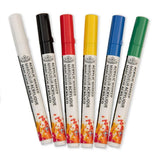 Acrylic Paint Markers – 6-Pack Reversible Tip Art Pens for Lettering, Illustration & Crafting 🎨