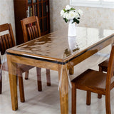 Clear Vinyl Tablecloth Protector – Waterproof Oil-Proof Transparent Plastic Sheet Table Cover (150 × 228 cm)