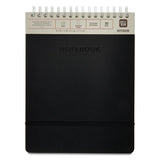 Top-Spiral Simulated Leather Notebook 8.5″×11″ – 160 Pages, 80 Ruled Sheets, Heavyweight Paper