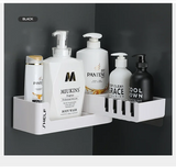 Corner Wall Shelf for Bathroom & Kitchen – Multi-Layer Corner Storage Rack with Shampoo Holder