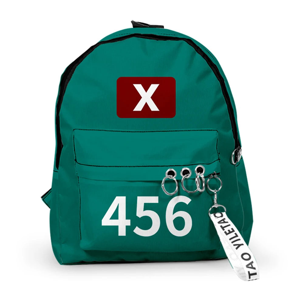 Unisex Printed School Backpack – Large Capacity Student Daypack for Daily Use, Outdoor Activities & Casual Travel