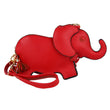 Women’s Retro Elephant Wristlet & Crossbody Bag – Solid Color Messenger Purse with Vintage Boho Style