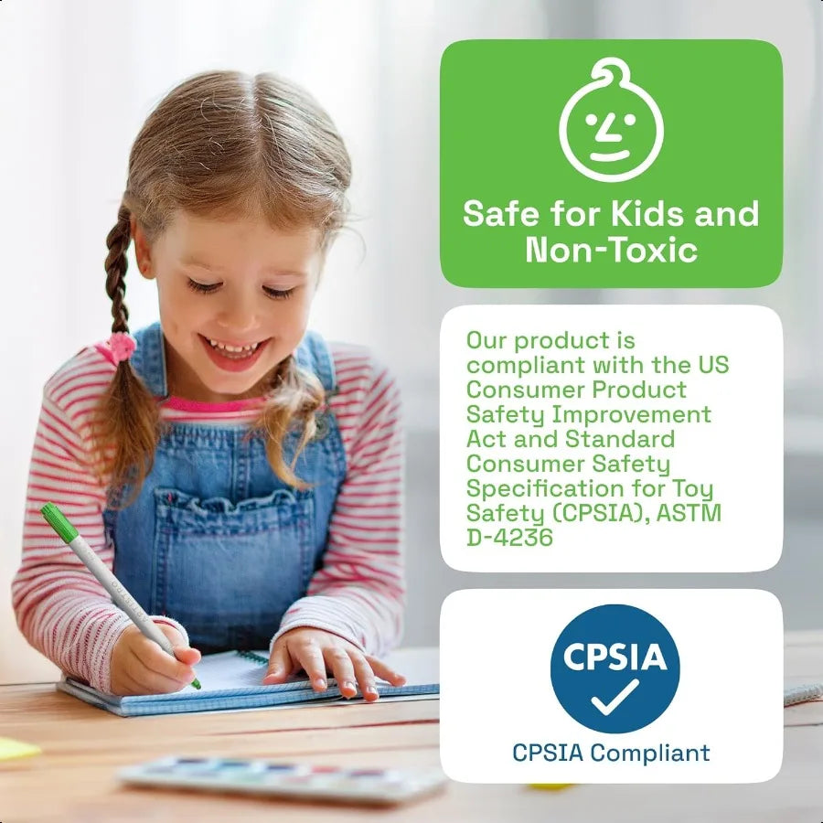 Artistro 24 Dual-Tip Acrylic Paint Markers – Permanent Paint Pens for Fabric, Rock, Glass, Wood, Ceramic, Canvas & DIY Projects