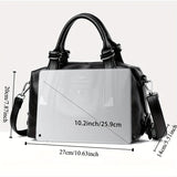 Women’s Classic 2-Way Leather Bag – Premium Soft PU Shoulder & Crossbody Pillow Tote for Business, Work & Daily Use