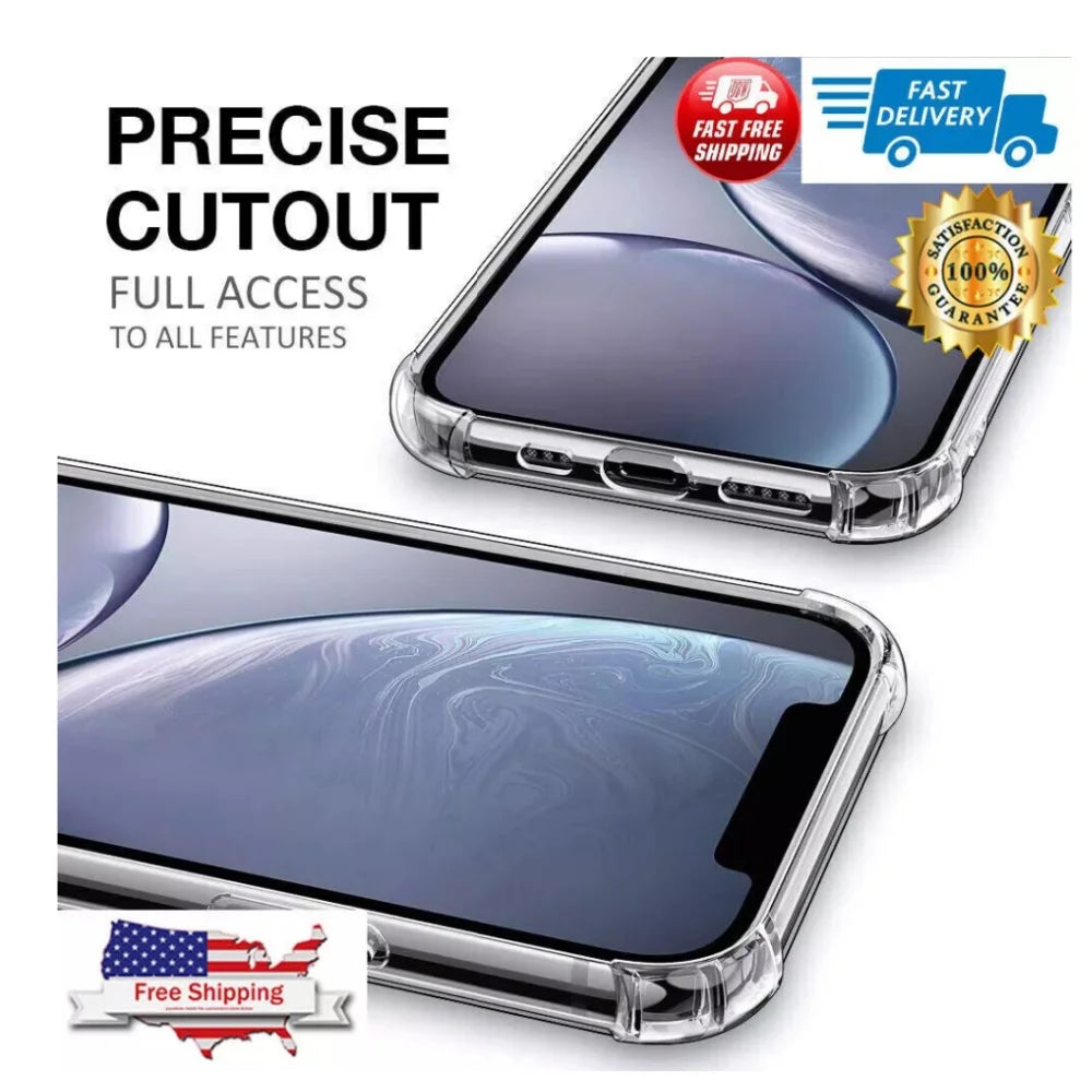Clear iPhone Case – Scratch-Resistant Transparent Protective Cover for iPhone 14, 13, 12 & 11 Pro