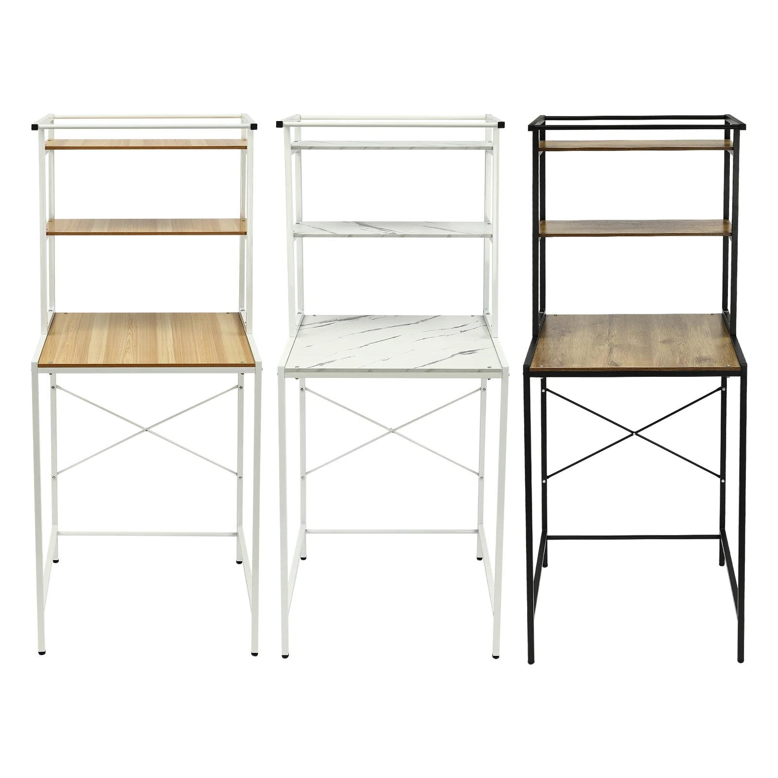 3‑Tier Washer & Dryer Storage Shelf – Space-Saving Laundry Rack with Multi-Color Finish