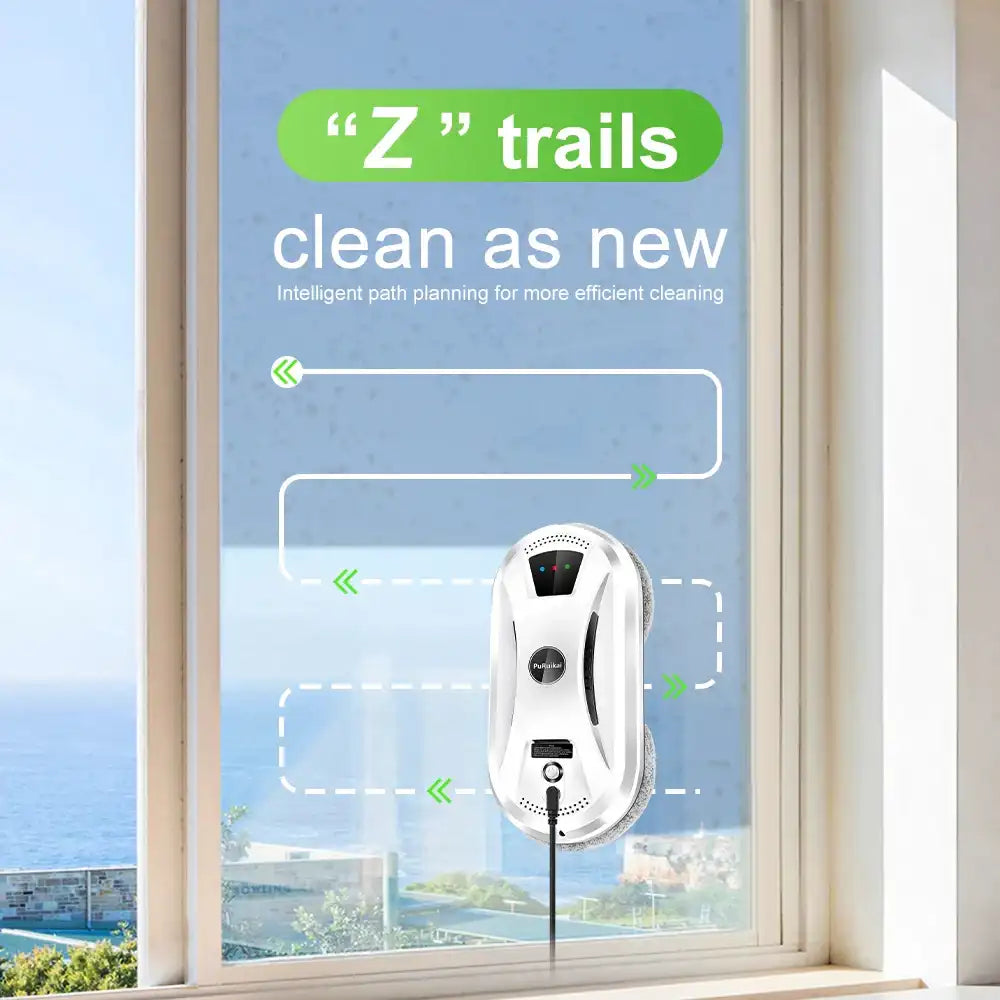 Ultra Thin Robot Window Cleaner – Magnetic Glass Cleaning Robot with Remote Control for Home & Office