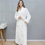Thick Coral Velvet Bathrobe – Warm Winter Long Robe for Men & Women | Soft Couple Pajama Robe & Shower Wrap