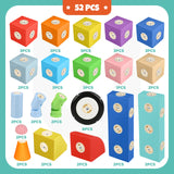 52PCS Foam Magnetic Alphabet Truck Set – Soft Magnetic Building Blocks, Educational Learning Toy for Toddlers Ages 1–3, Boys & Girls