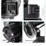 20,000 mAh Portable Camping Fan – 6″ Wireless Outdoor Metal Fan with Dual Batteries