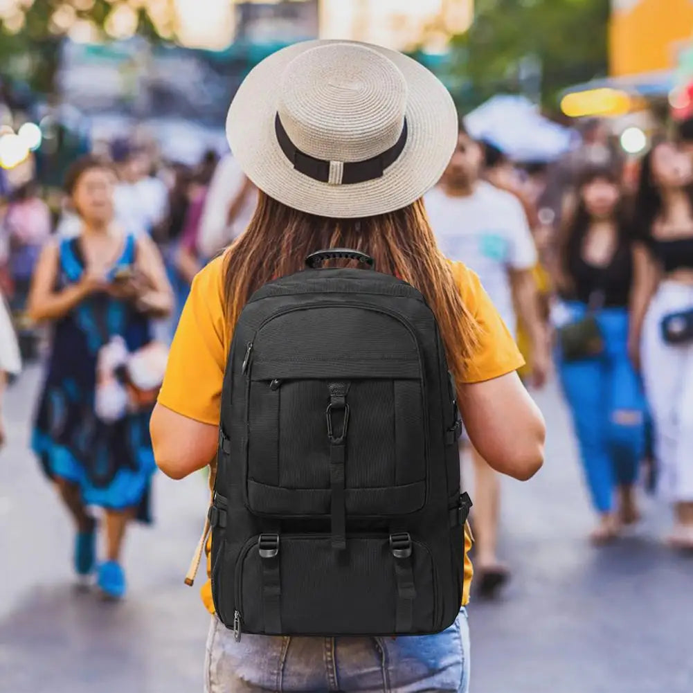 50–80L Men’s Waterproof Travel Laptop Backpack – Large-Capacity USB Charging Business & School Bag | Outdoor Sports Daypack