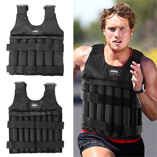 Adjust-Load 2-in-1 Weighted Vest Jacket – 3 / 5 / 20 / 35 / 50 kg Adjustable Training Weight Vest 🏋️‍♂️